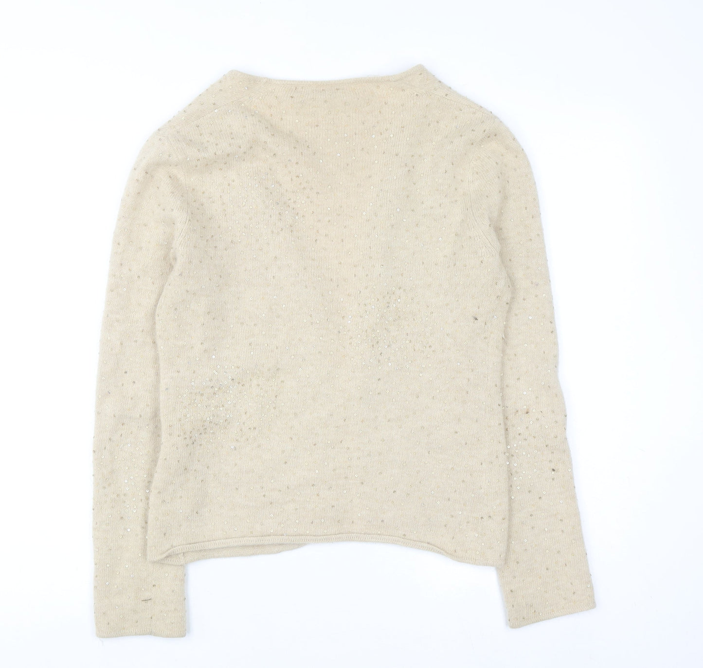 Womens UK Size S Fenn Wright Manson Beige Cardigan Jumper