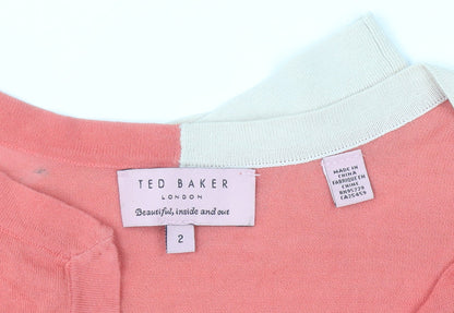 Womens UK Size 10 Ted Baker Multicoloured Cardigan Jumper