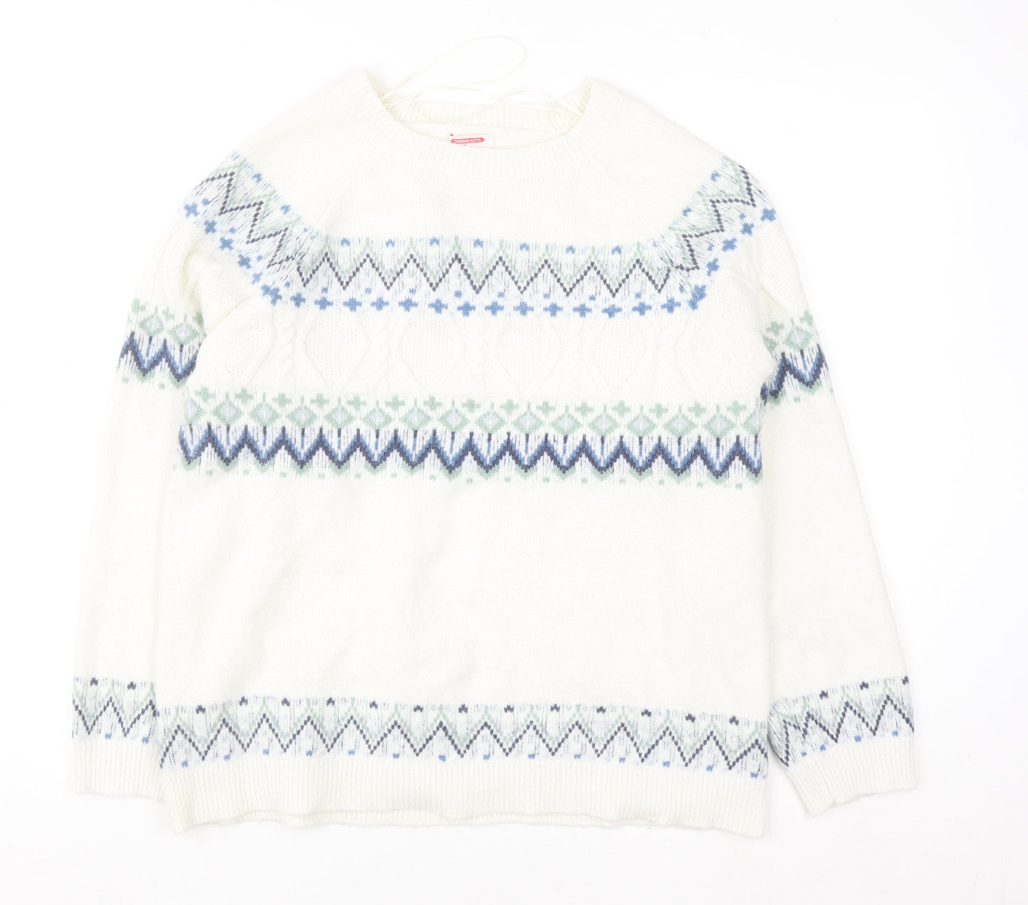 Womens UK Size L Damart Ivory Pullover Jumper