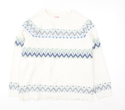 Womens UK Size L Damart Ivory Pullover Jumper