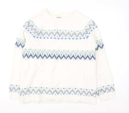 Womens UK Size L Damart Ivory Pullover Jumper