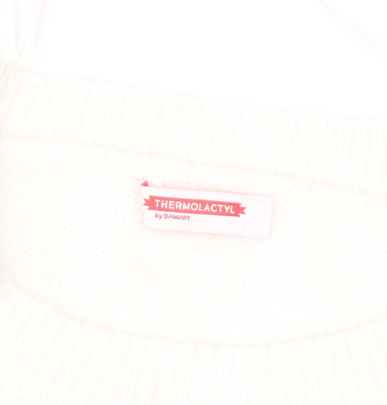 Womens UK Size L Damart Ivory Pullover Jumper