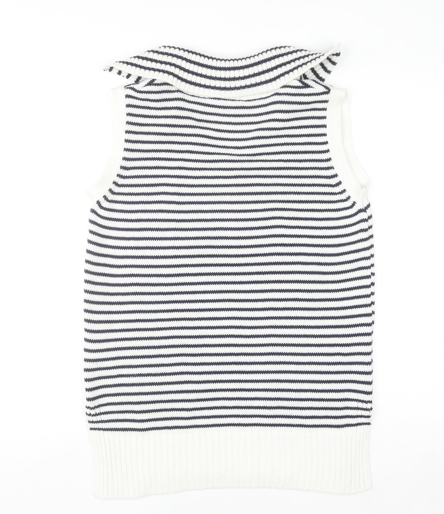 Womens UK Size 8 White Stuff Blue Vest Jumper