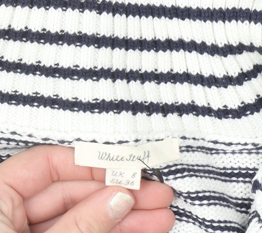 Womens UK Size 8 White Stuff Blue Vest Jumper