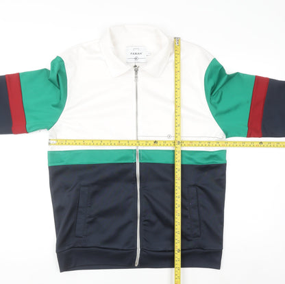 Mens UK Size M Farah Multicoloured Full Zip Sweatshirt