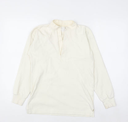Purely Equestrian Women's Ivory Henley Pullover Sweatshirt S