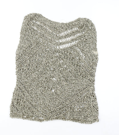 Womens UK Size S Marks and Spencer Silver Camisole Tank