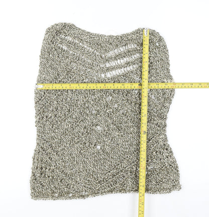 Womens UK Size S Marks and Spencer Silver Camisole Tank