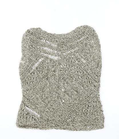 Womens UK Size S Marks and Spencer Silver Camisole Tank