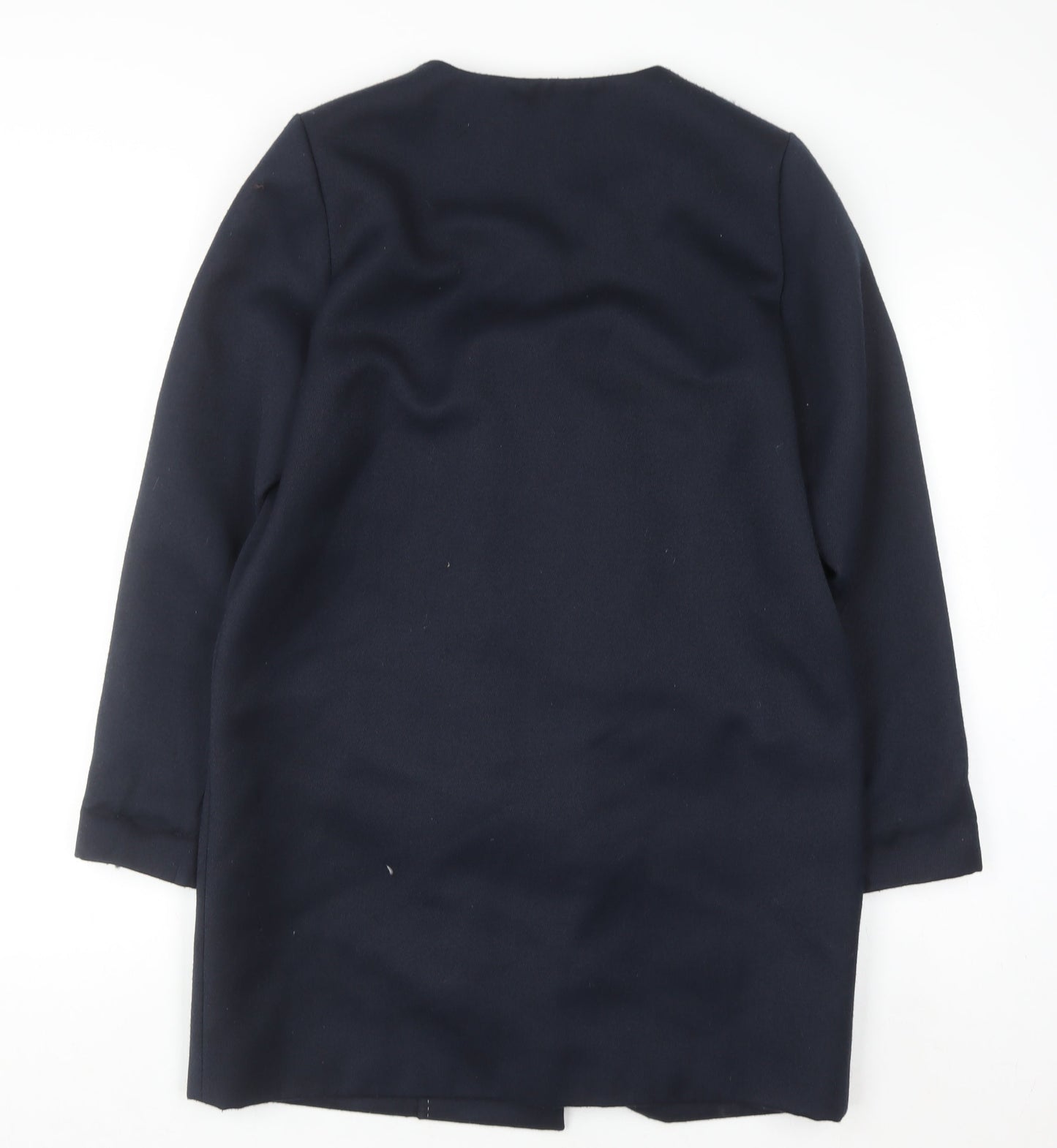 Womens UK Size 10 Selected Femme Blue Overcoat