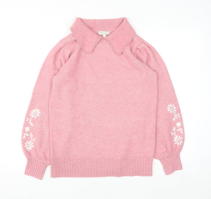 Womens UK Size S Monsoon Pink Pullover Jumper
