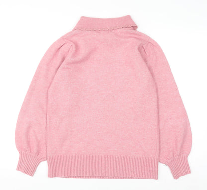 Womens UK Size S Monsoon Pink Pullover Jumper