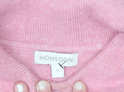 Womens UK Size S Monsoon Pink Pullover Jumper
