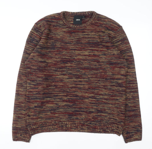 Mens UK Size L ASOS Multicoloured Pullover Jumper