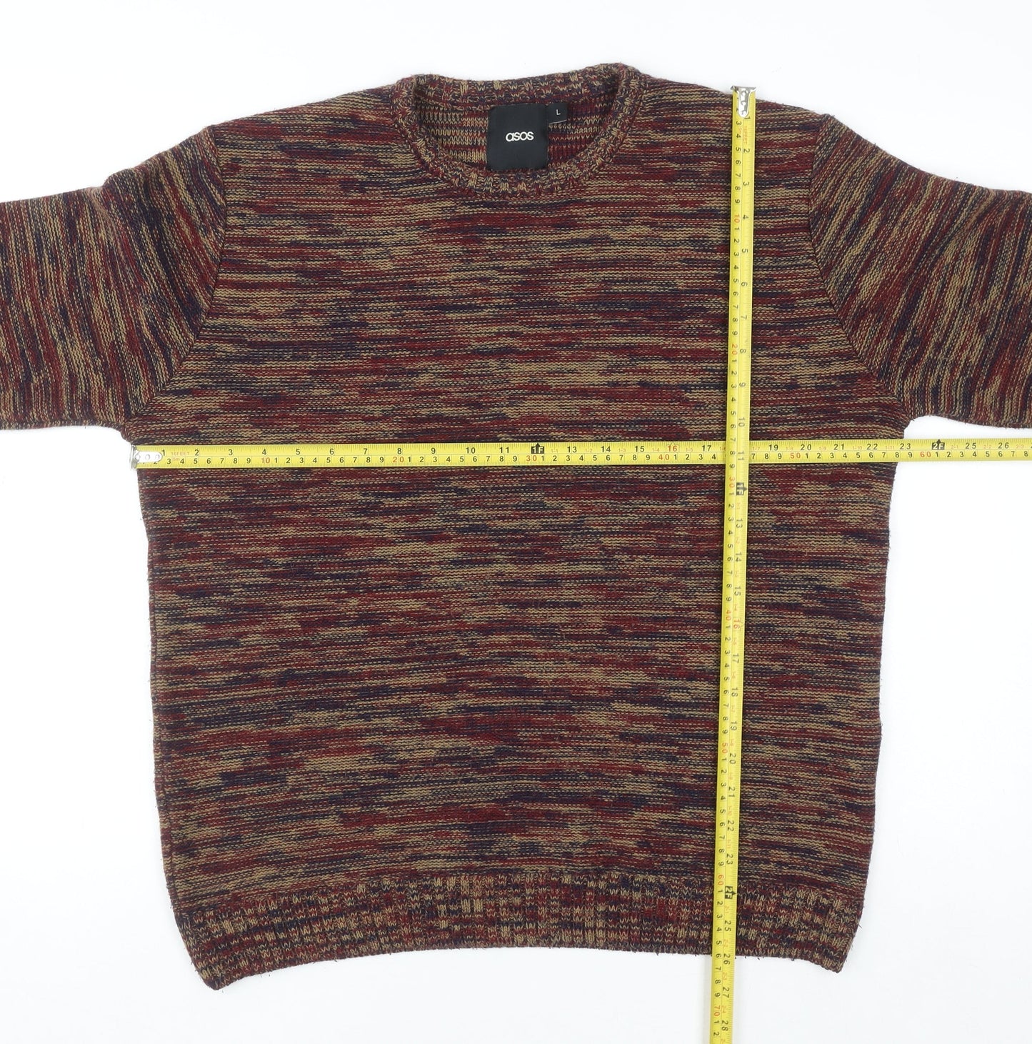 Mens UK Size L ASOS Multicoloured Pullover Jumper