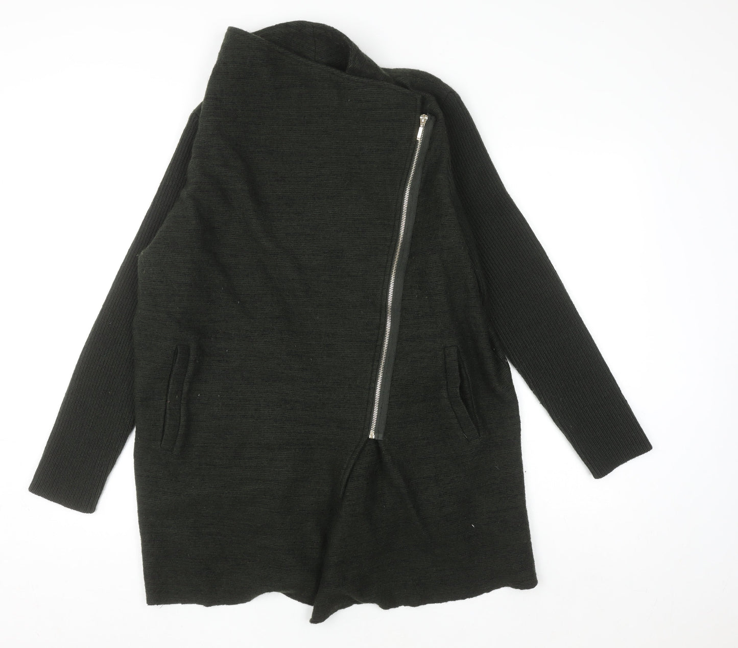 Womens UK Size 14 Phase Eight Black Full Zip Jumper
