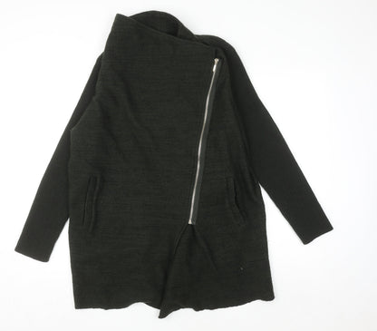 Womens UK Size 14 Phase Eight Black Full Zip Jumper