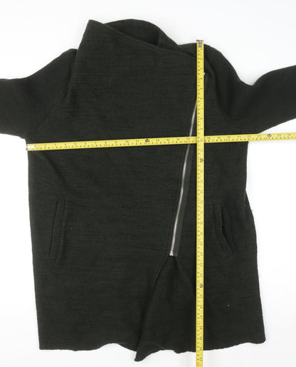 Womens UK Size 14 Phase Eight Black Full Zip Jumper