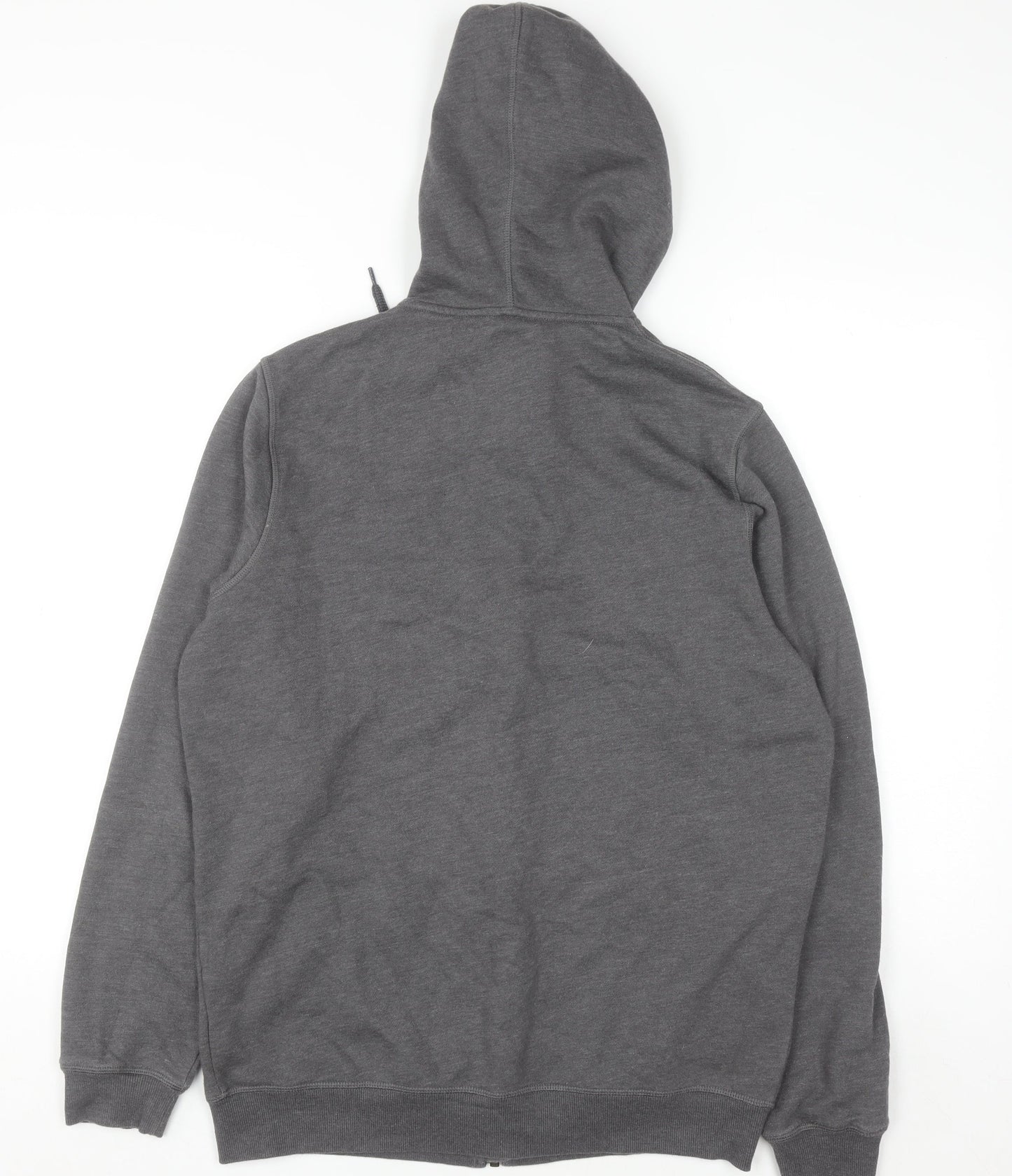 Mens UK Size M ASICS Grey Full Zip Hoodie