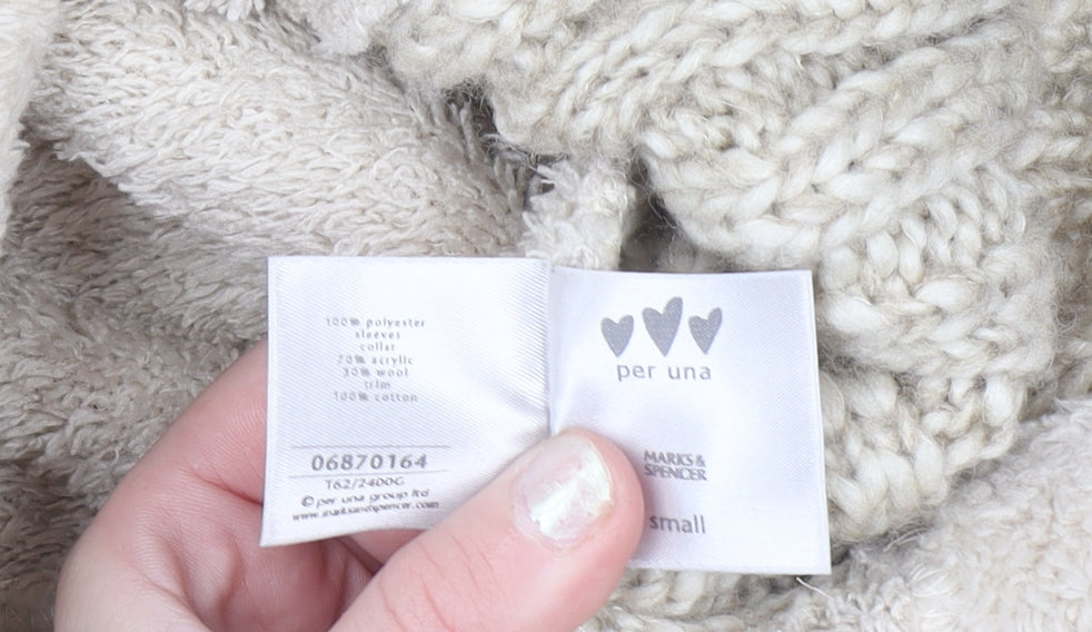 Womens UK Size M Marks and Spencer Beige Basic Jacket