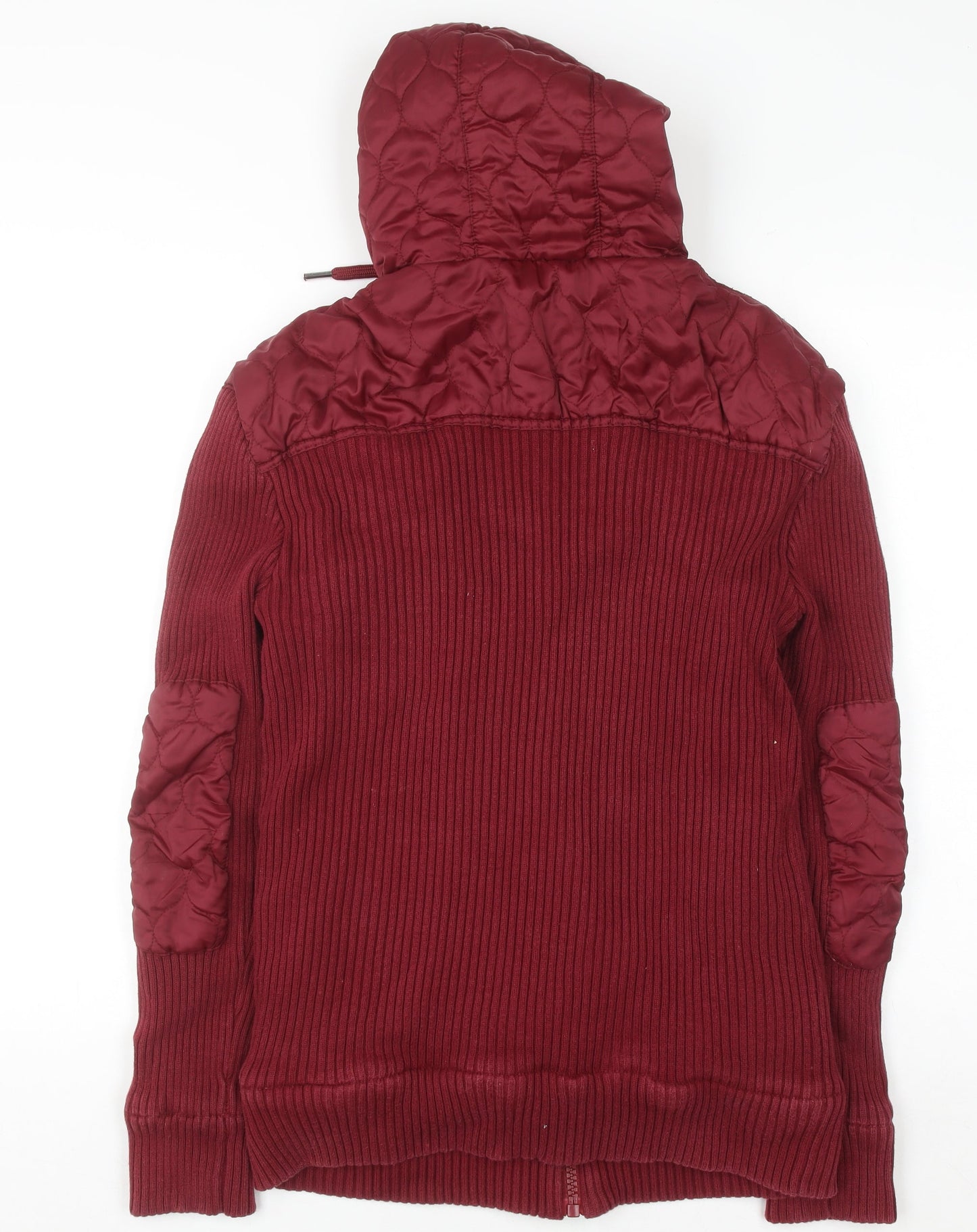 Crosshatch Women’s Red 2XL Hooded Full Zip Bomber Jacket