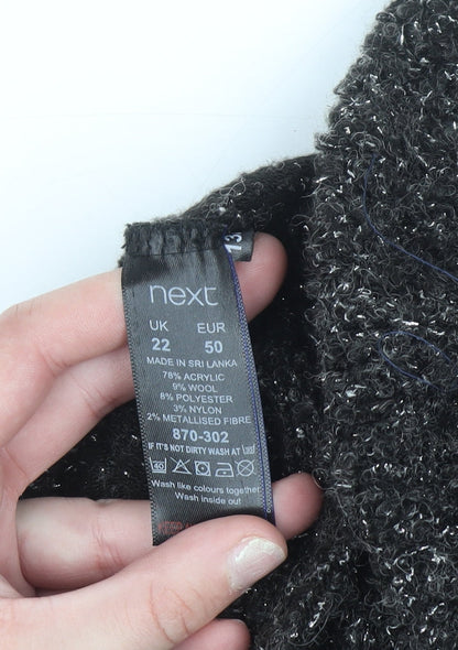 Womens UK Size 22 NEXT Grey Pullover Jumper