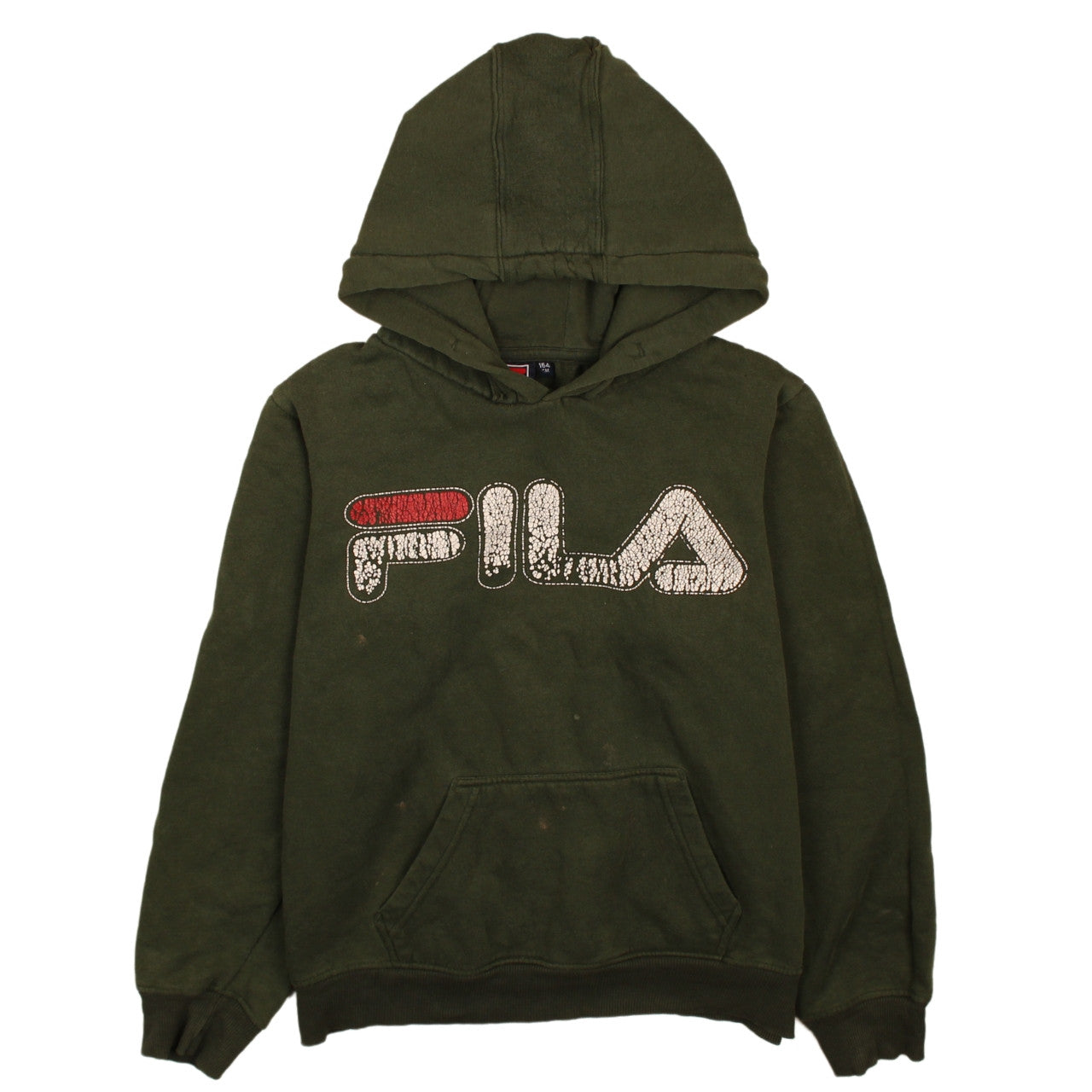 Boys UK Size 164 FILA Green Pullover Hoodie