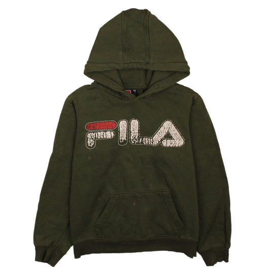 Boys UK Size 164 FILA Green Pullover Hoodie