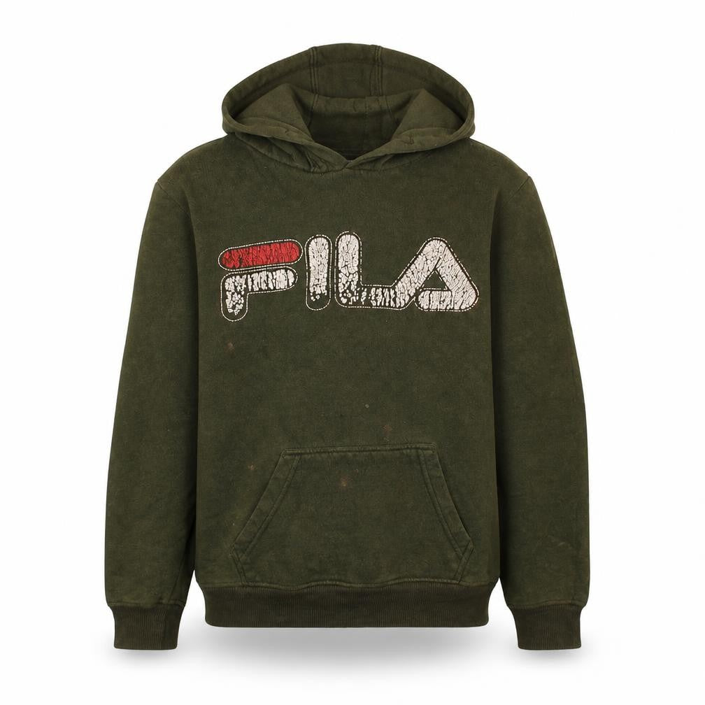 Boys UK Size 164 FILA Green Pullover Hoodie