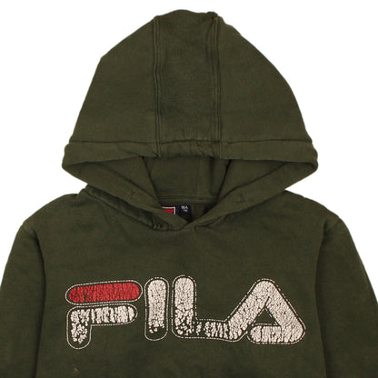 Boys UK Size 164 FILA Green Pullover Hoodie