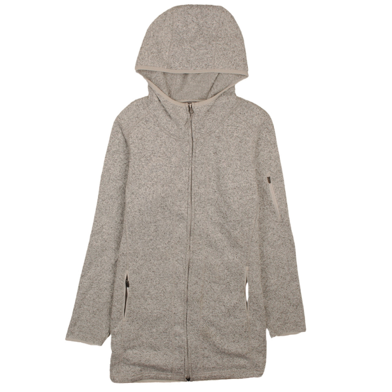 Unisex Adults UK Size M L.L. Bean Grey Full Zip Hoodie