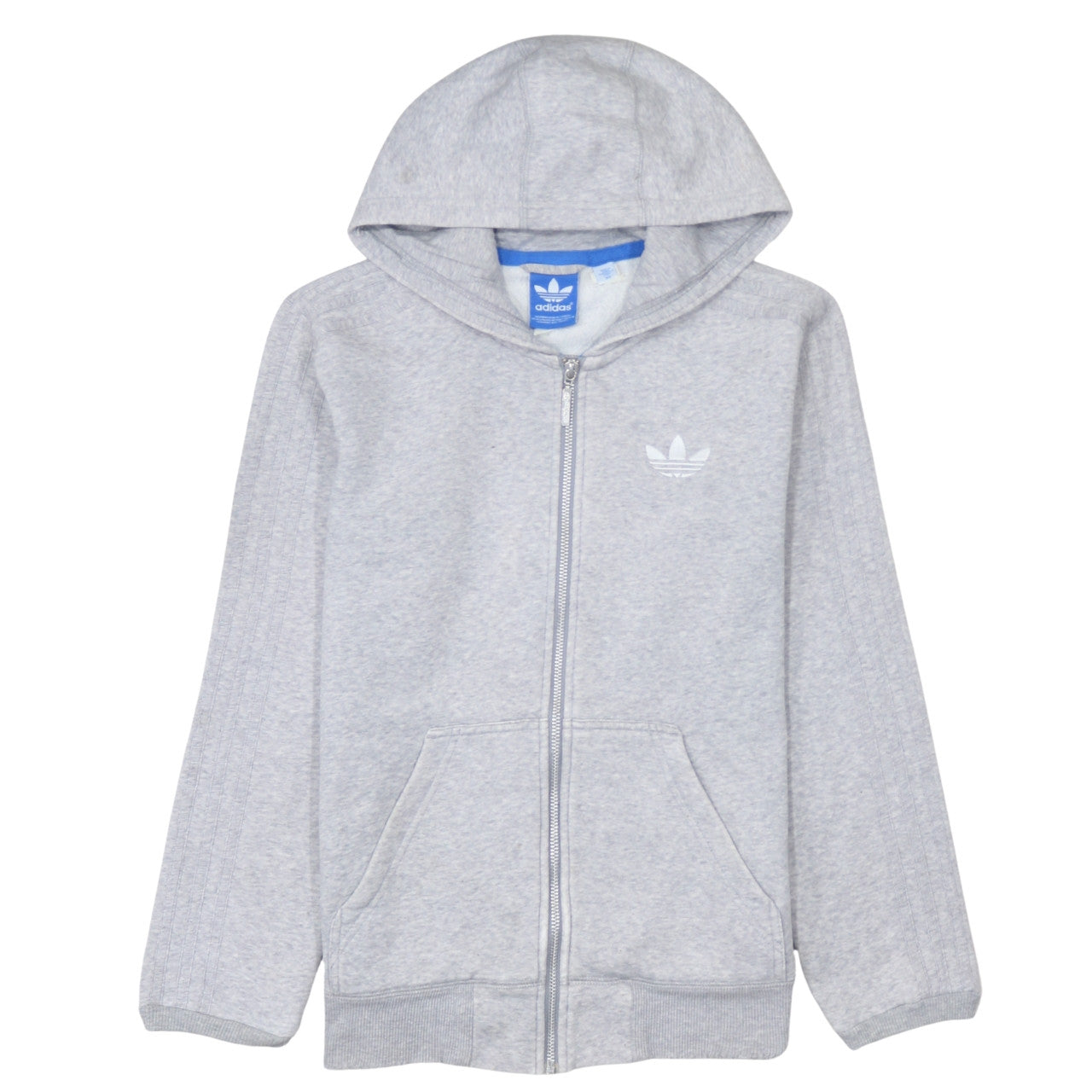 Mens UK Size XS adidas Grey Full Zip Hoodie