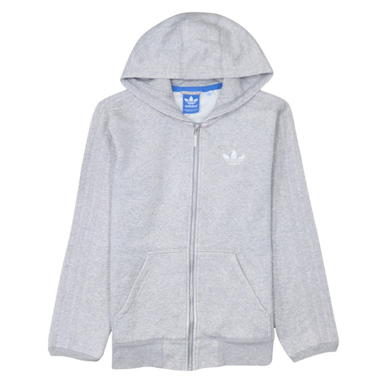 Mens UK Size XS adidas Grey Full Zip Hoodie