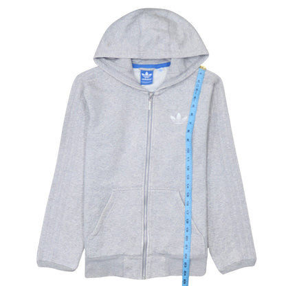 Mens UK Size XS adidas Grey Full Zip Hoodie