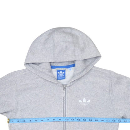 Mens UK Size XS adidas Grey Full Zip Hoodie
