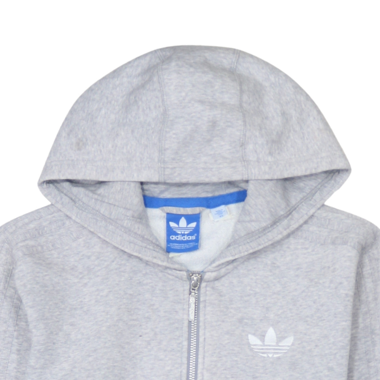 Mens UK Size XS adidas Grey Full Zip Hoodie