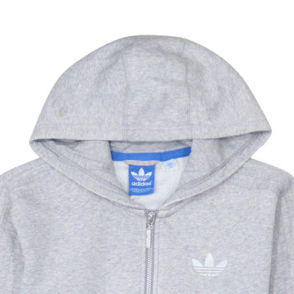 Mens UK Size XS adidas Grey Full Zip Hoodie