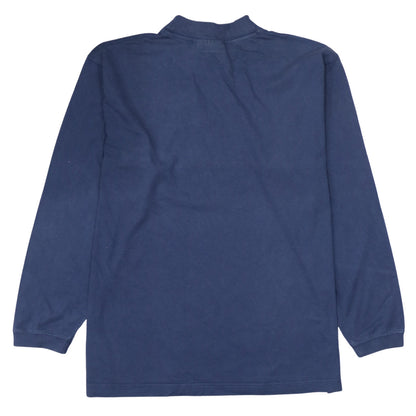 Mens UK Size M Quiksilver Blue Pullover Sweatshirt