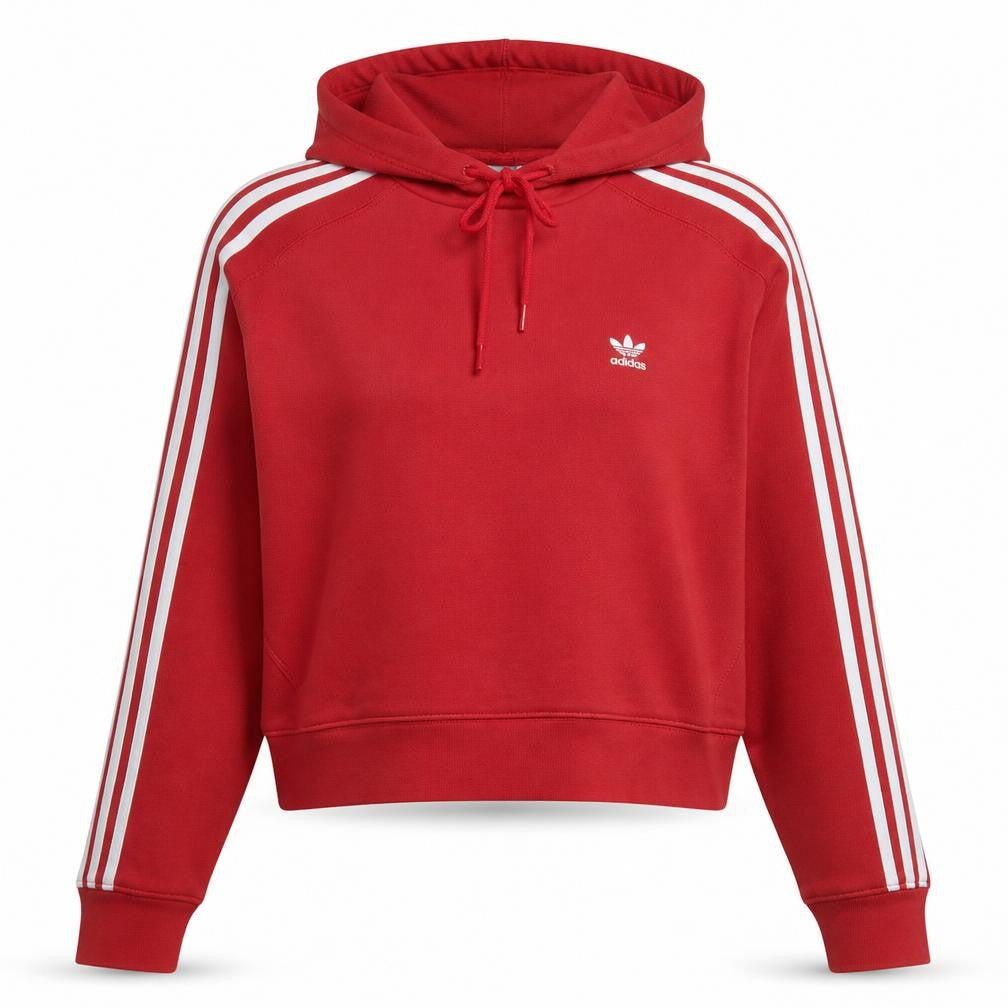 Womens UK Size 12 adidas Red Pullover Hoodie