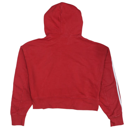 Womens UK Size 12 adidas Red Pullover Hoodie