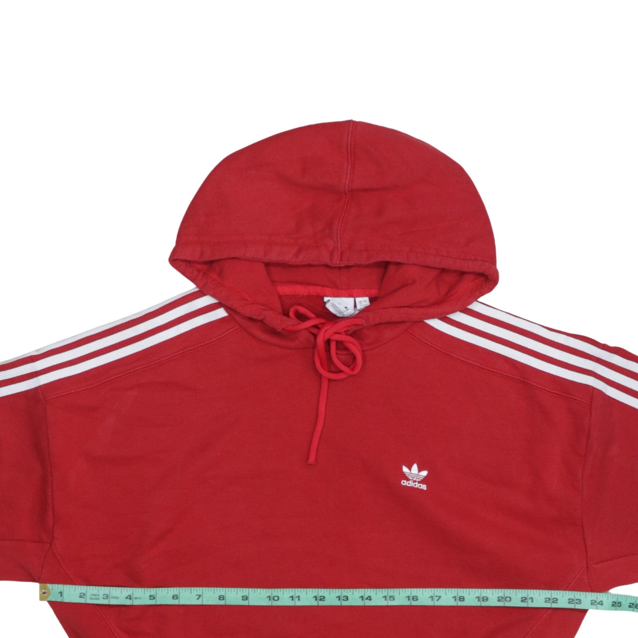 Womens UK Size 12 adidas Red Pullover Hoodie