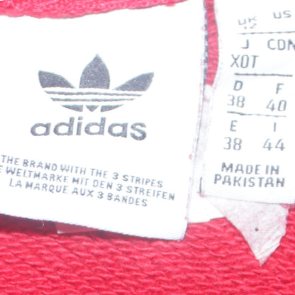 Womens UK Size 12 adidas Red Pullover Hoodie