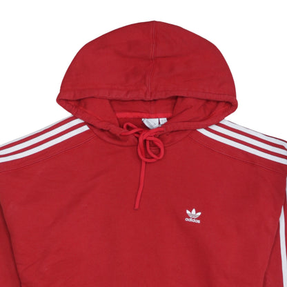 Womens UK Size 12 adidas Red Pullover Hoodie