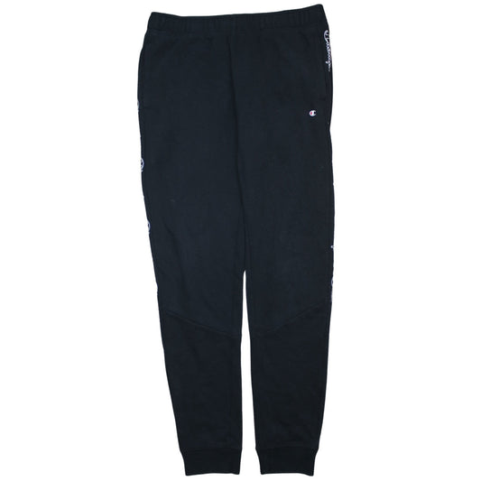 Mens UK Size XL Champion Regular Fit Jogger Black Trousers
