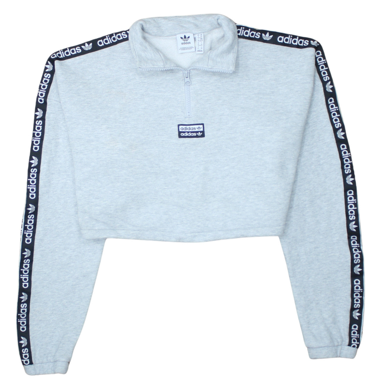 Womens UK Size XS adidas Grey Pullover Sweatshirt