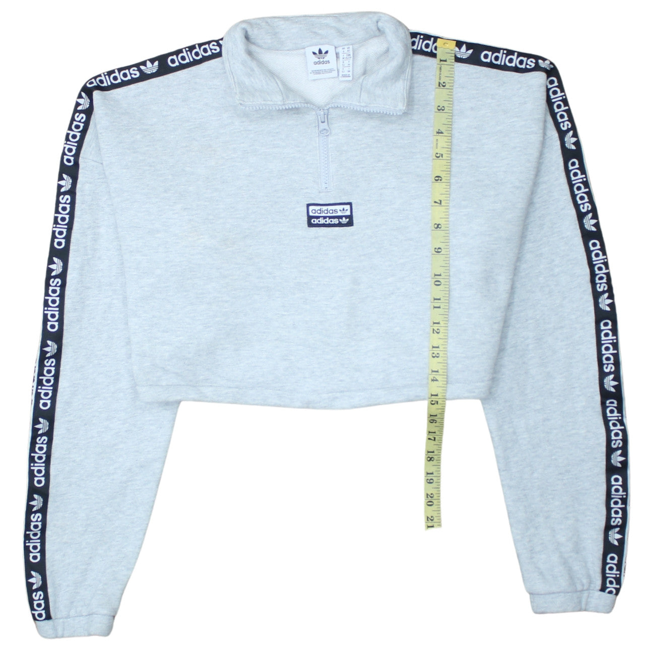Womens UK Size XS adidas Grey Pullover Sweatshirt