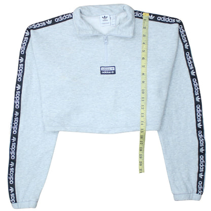 Womens UK Size XS adidas Grey Pullover Sweatshirt
