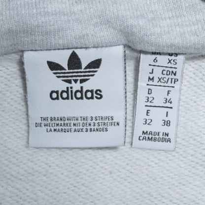 Womens UK Size XS adidas Grey Pullover Sweatshirt