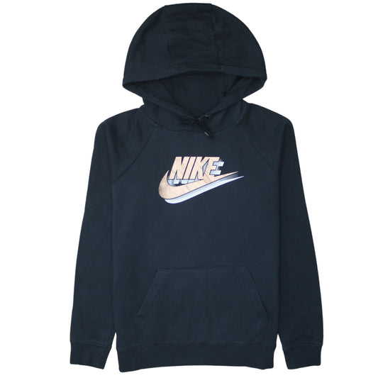 Womens UK Size S Nike Black Pullover Hoodie