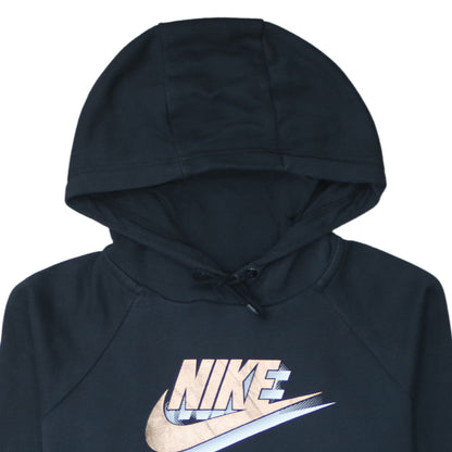 Womens UK Size S Nike Black Pullover Hoodie